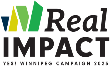 logo - Real Impact: YES! Winnipeg Campaign 2025